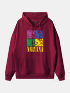Nirvana Pop Art Smiley Logo Hoodie ElevenOasis