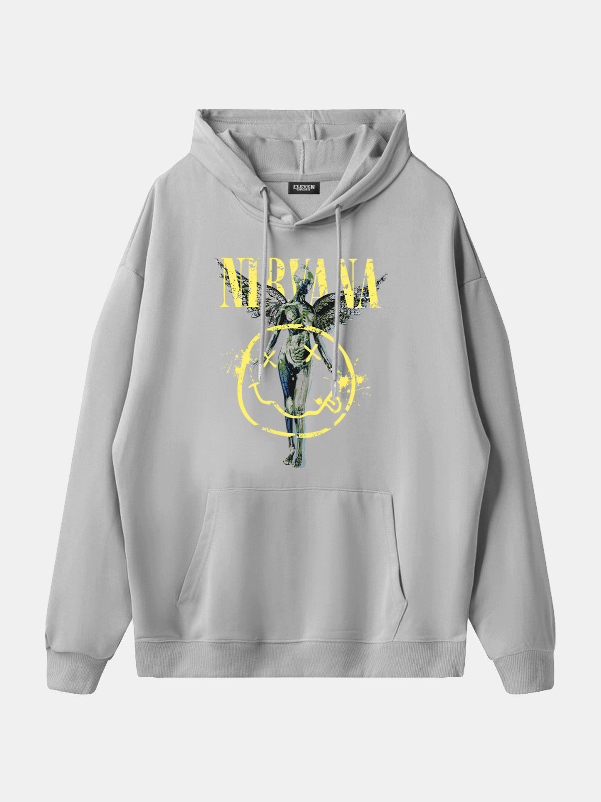 Nirvana In Utero Smiley Graphic Hoodie Eleven Oasis