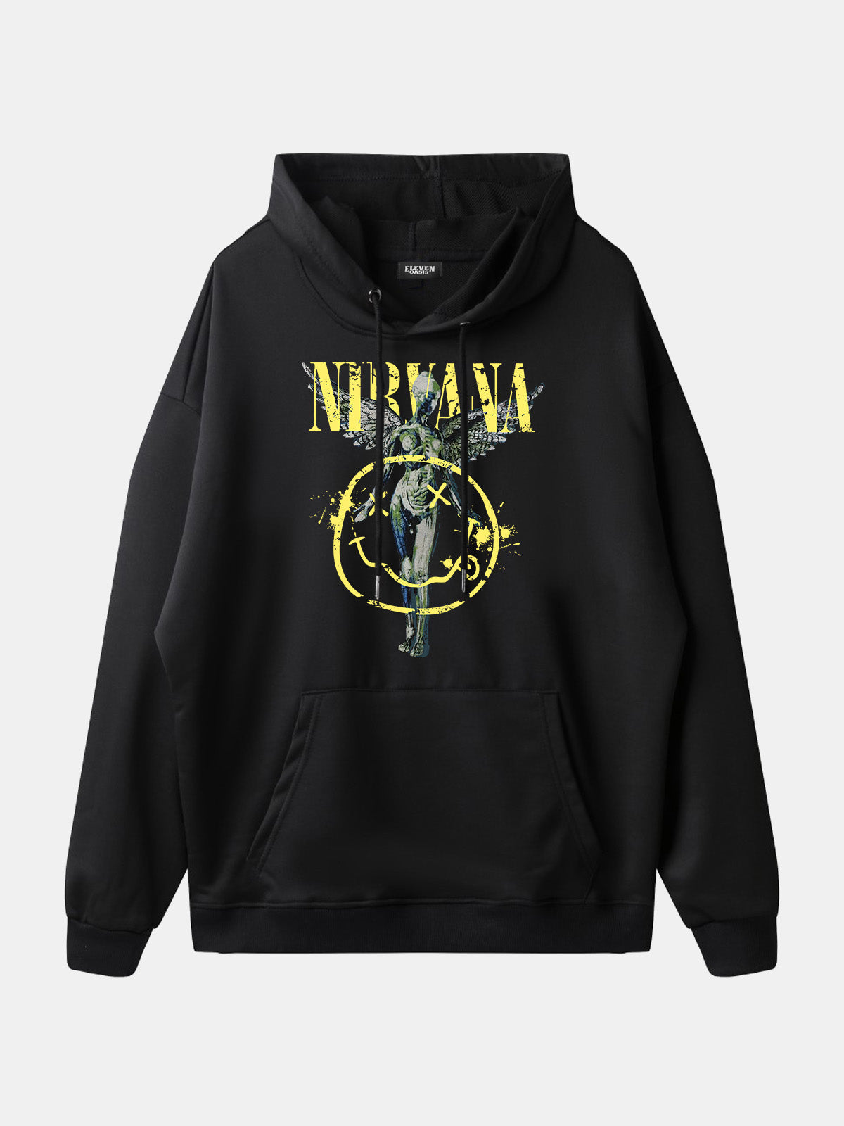 Nirvana In Utero Smiley Graphic Hoodie Eleven Oasis