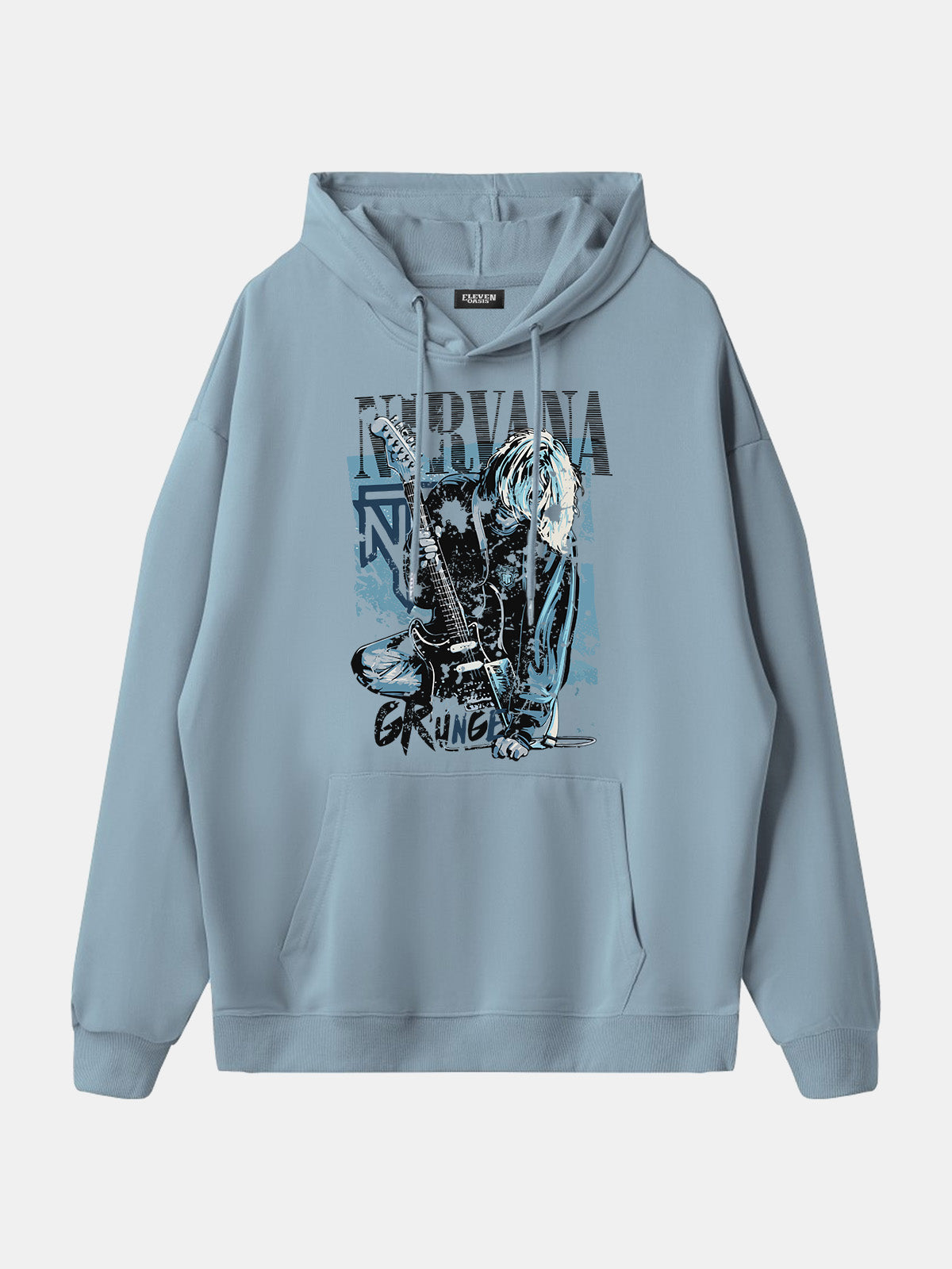 Nirvana Kurt Cobain Grunge Graphic Hoodie Eleven Oasis