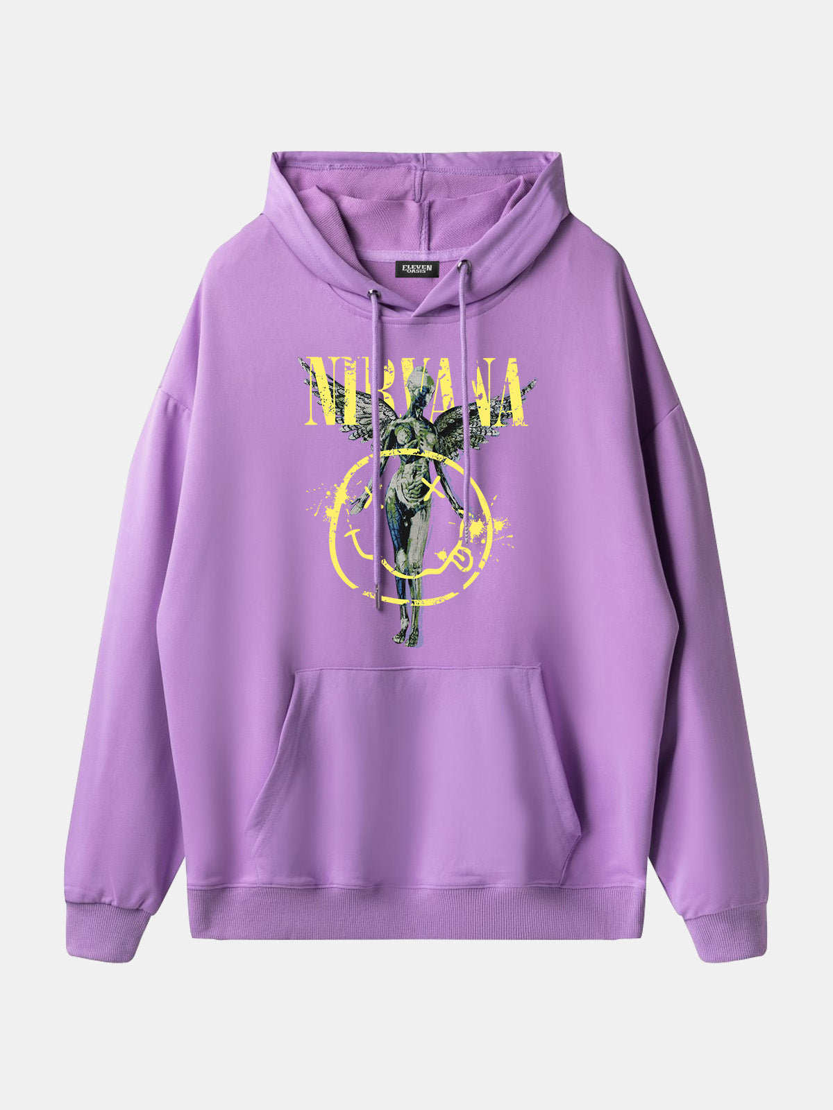 Nirvana In Utero Smiley Graphic Hoodie Eleven Oasis