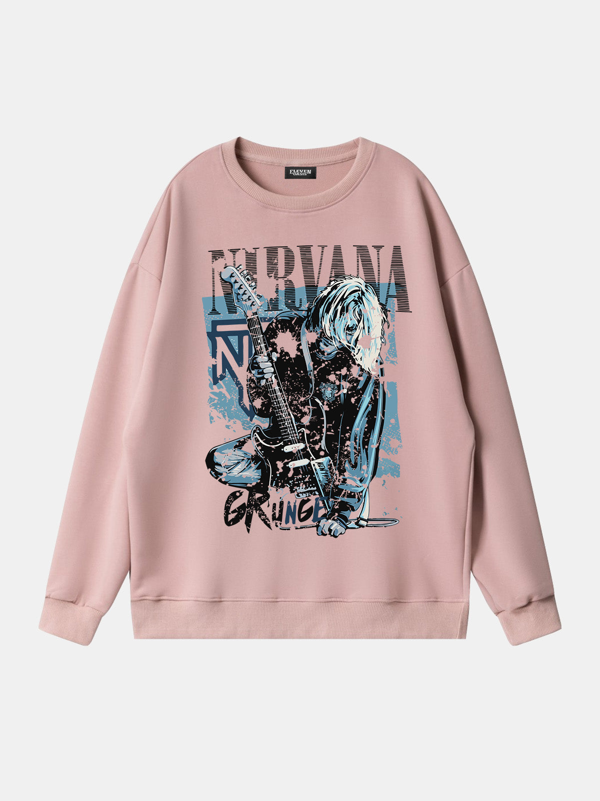 Nirvana Kurt Cobain Grunge Graphic Sweatshirt Eleven Oasis