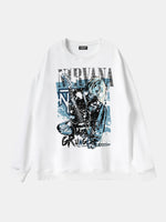 Nirvana Kurt Cobain Grunge Graphic Sweatshirt Eleven Oasis