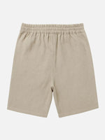Men's Linen Blend Elastic Waist Shorts Eleven Oasis