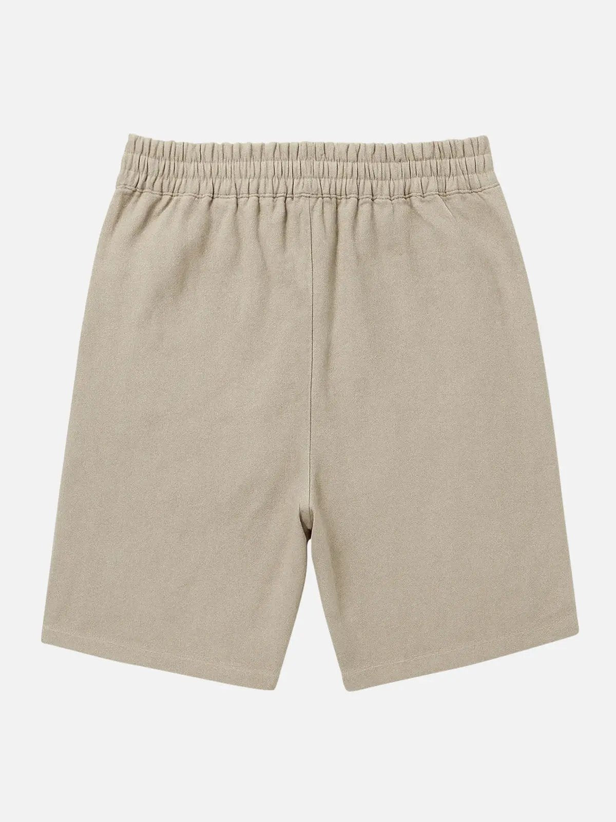 Men's Linen Blend Elastic Waist Shorts Eleven Oasis