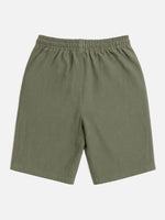 Men's Linen Blend Elastic Waist Shorts Eleven Oasis