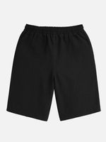 Men's Linen Blend Elastic Waist Shorts Eleven Oasis