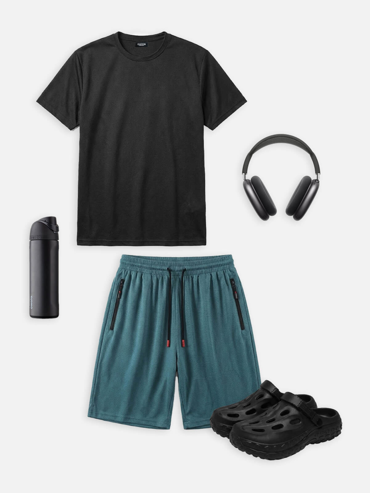 Men's Relaxed Fit Drawstring Lounge Shorts Eleven Oasis