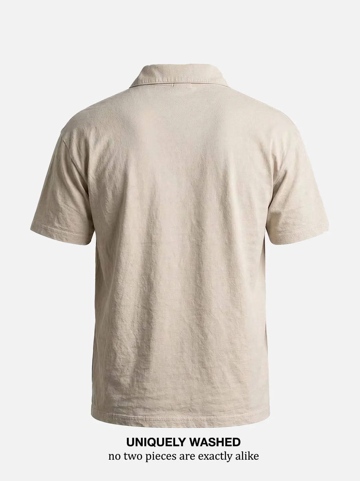 Men's Vintage Wash Short Sleeve Polo Shirt Eleven Oasis