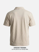 Men's Vintage Wash Short Sleeve Polo Shirt Eleven Oasis