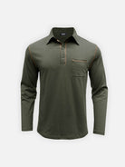 Men's Classic Long Sleeve Polo Shirt Eleven Oasis