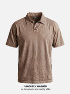 Men's Vintage Wash Short Sleeve Polo Shirt Eleven Oasis
