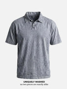 Men's Vintage Wash Short Sleeve Polo Shirt Eleven Oasis