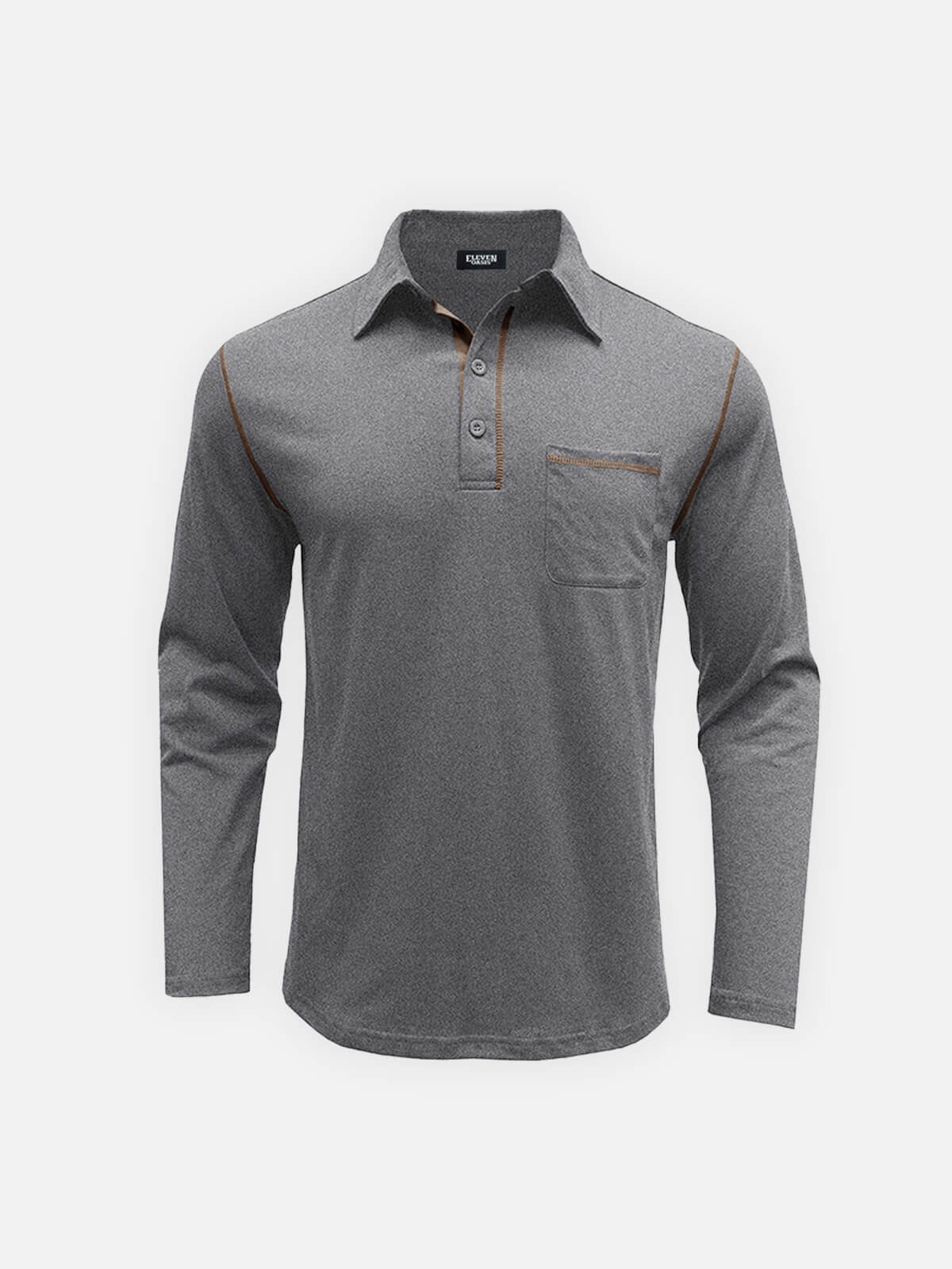 Men's Classic Long Sleeve Polo Shirt Eleven Oasis