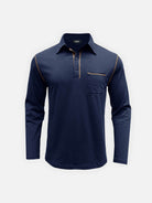 Men's Classic Long Sleeve Polo Shirt Eleven Oasis