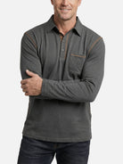Men's Classic Long Sleeve Polo Shirt Eleven Oasis