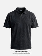 Men's Vintage Wash Short Sleeve Polo Shirt Eleven Oasis