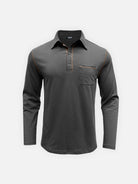Men's Classic Long Sleeve Polo Shirt Eleven Oasis
