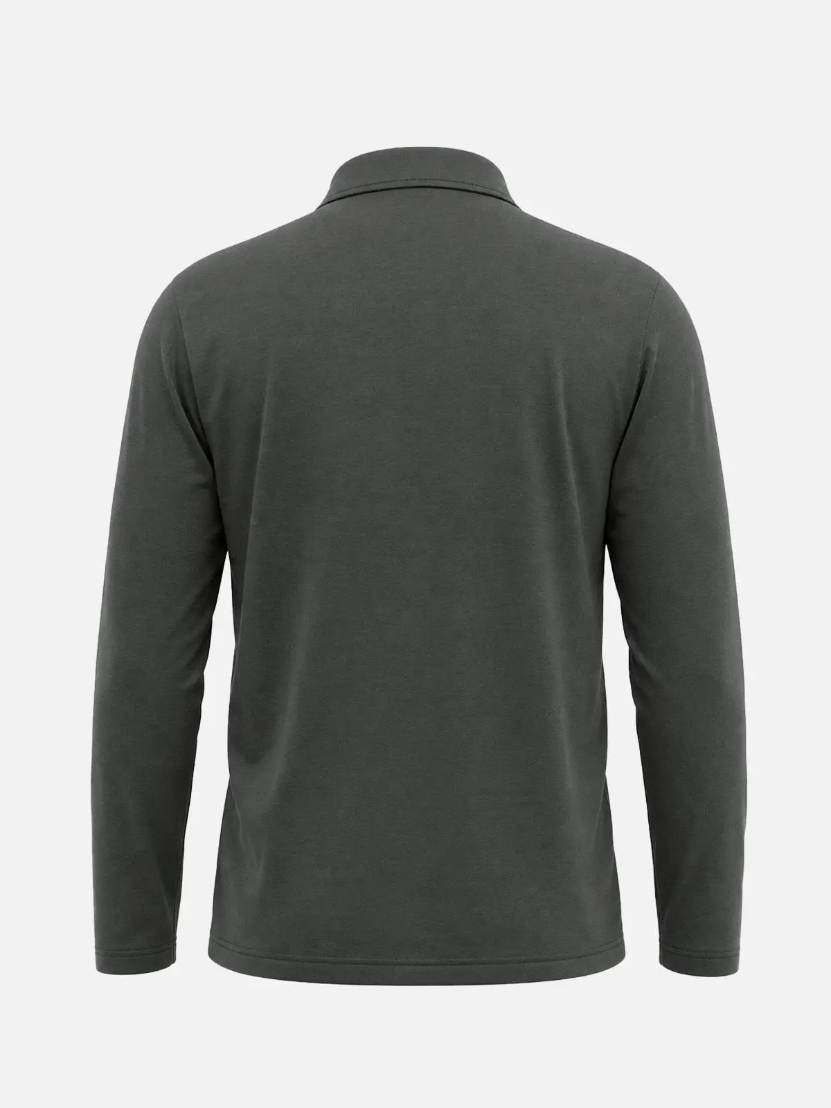 Men's Contrast Trim Pocket Long Sleeve Polo Shirt Eleven Oasis