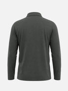 Men's Contrast Trim Pocket Long Sleeve Polo Shirt Eleven Oasis