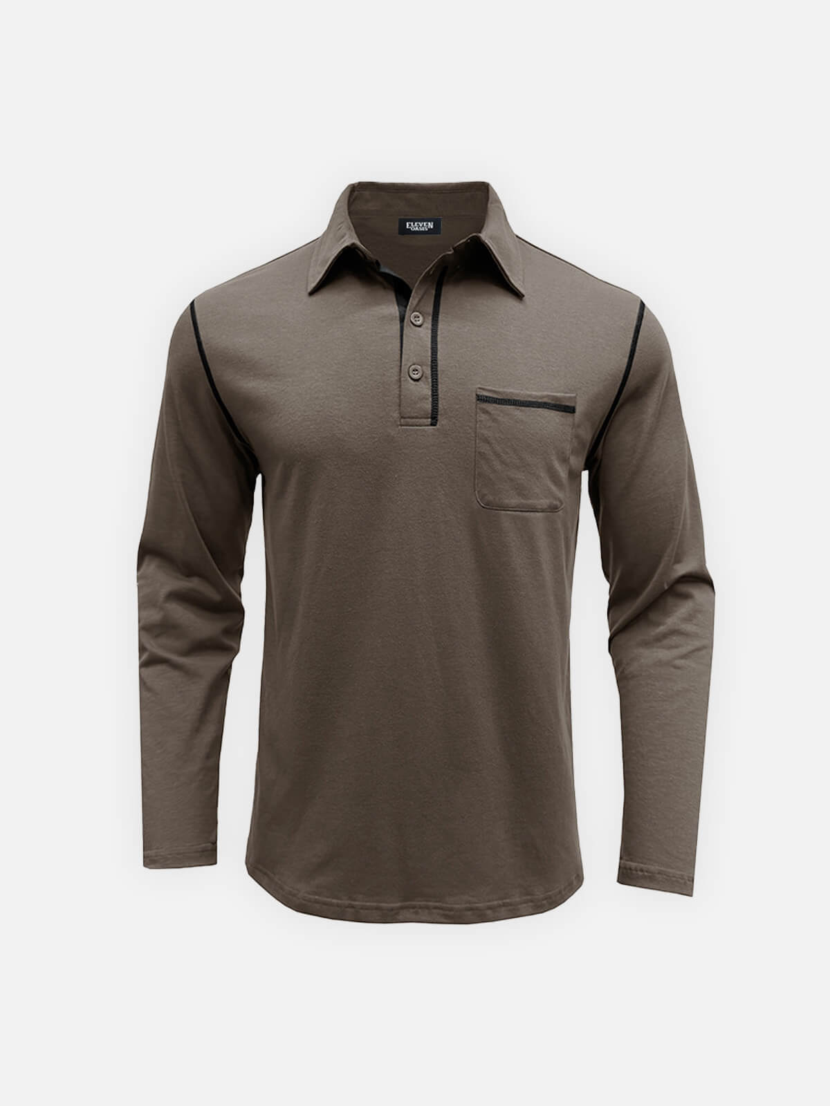 Men's Classic Long Sleeve Polo Shirt Eleven Oasis