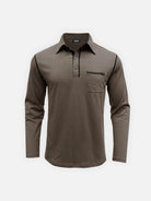 Men's Classic Long Sleeve Polo Shirt Eleven Oasis