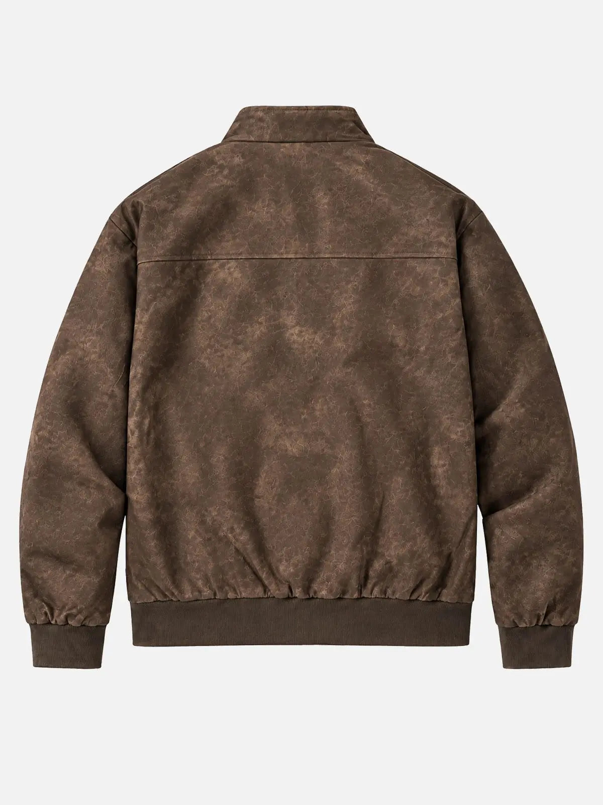 Men's Vintage Faux Suede Regular Fit Bomber Jacket Eleven Oasis