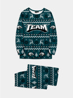 Custom American Football Team Pajama Set ¨C Midnight Green Eleven Oasis