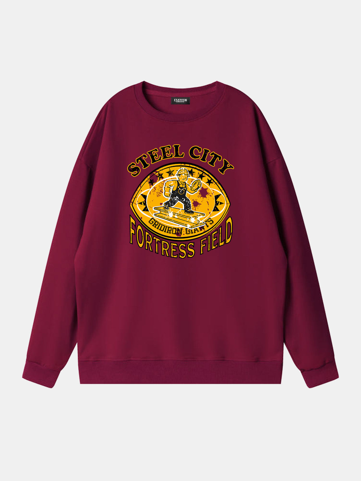 Steel City Fortress Field Football Sweatshirt Eleven Oasis