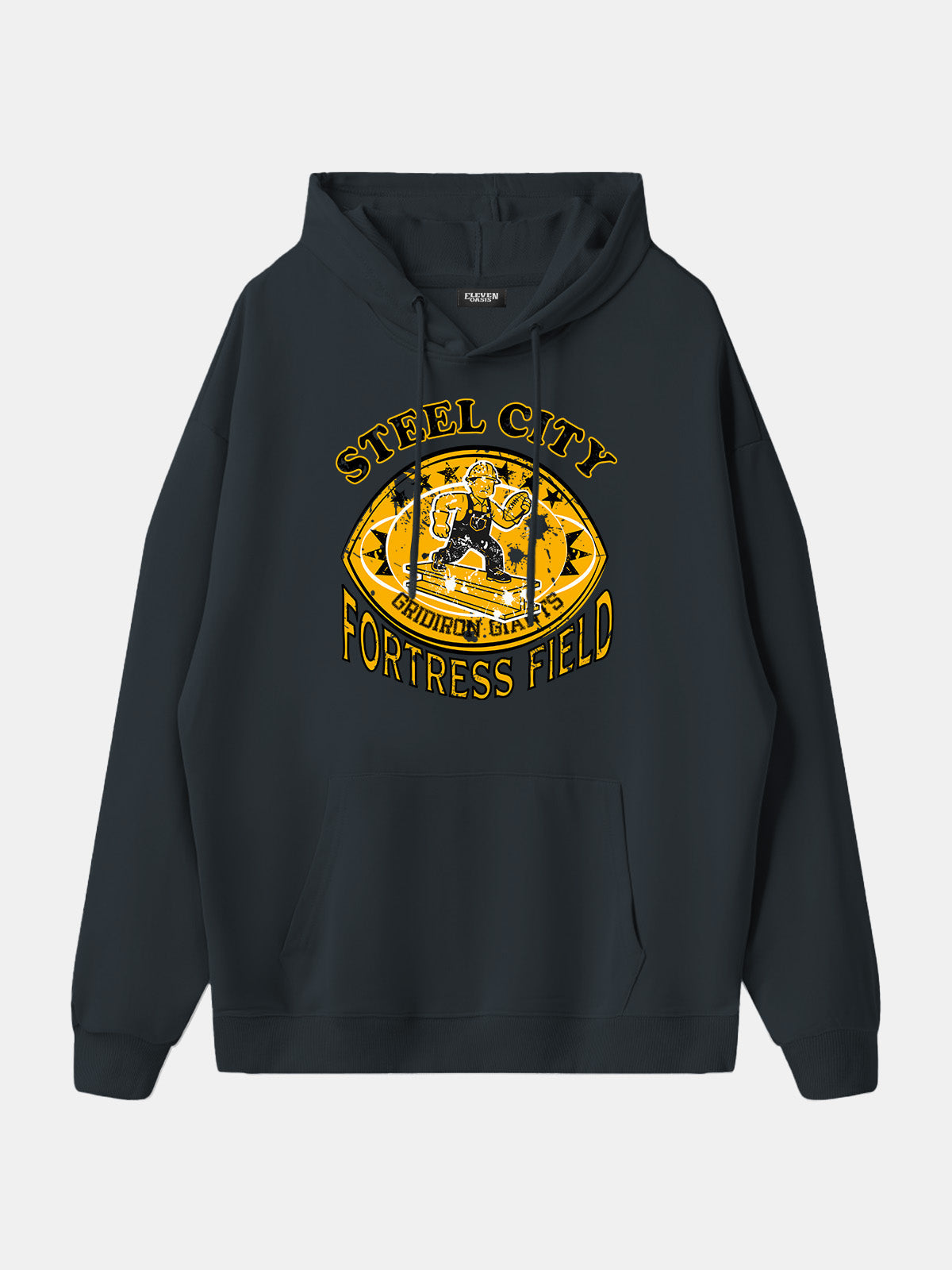 Steel City Fortress Field Football Hoodie Eleven Oasis
