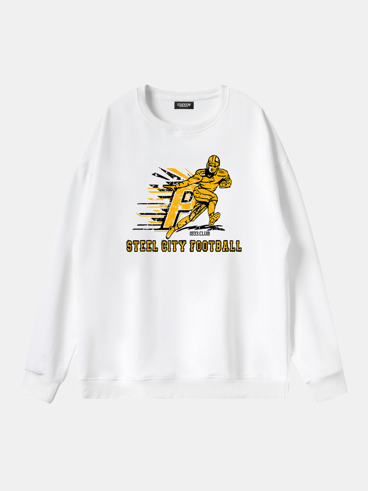Steel City Football Player Graphic Sweatshirt Eleven Oasis