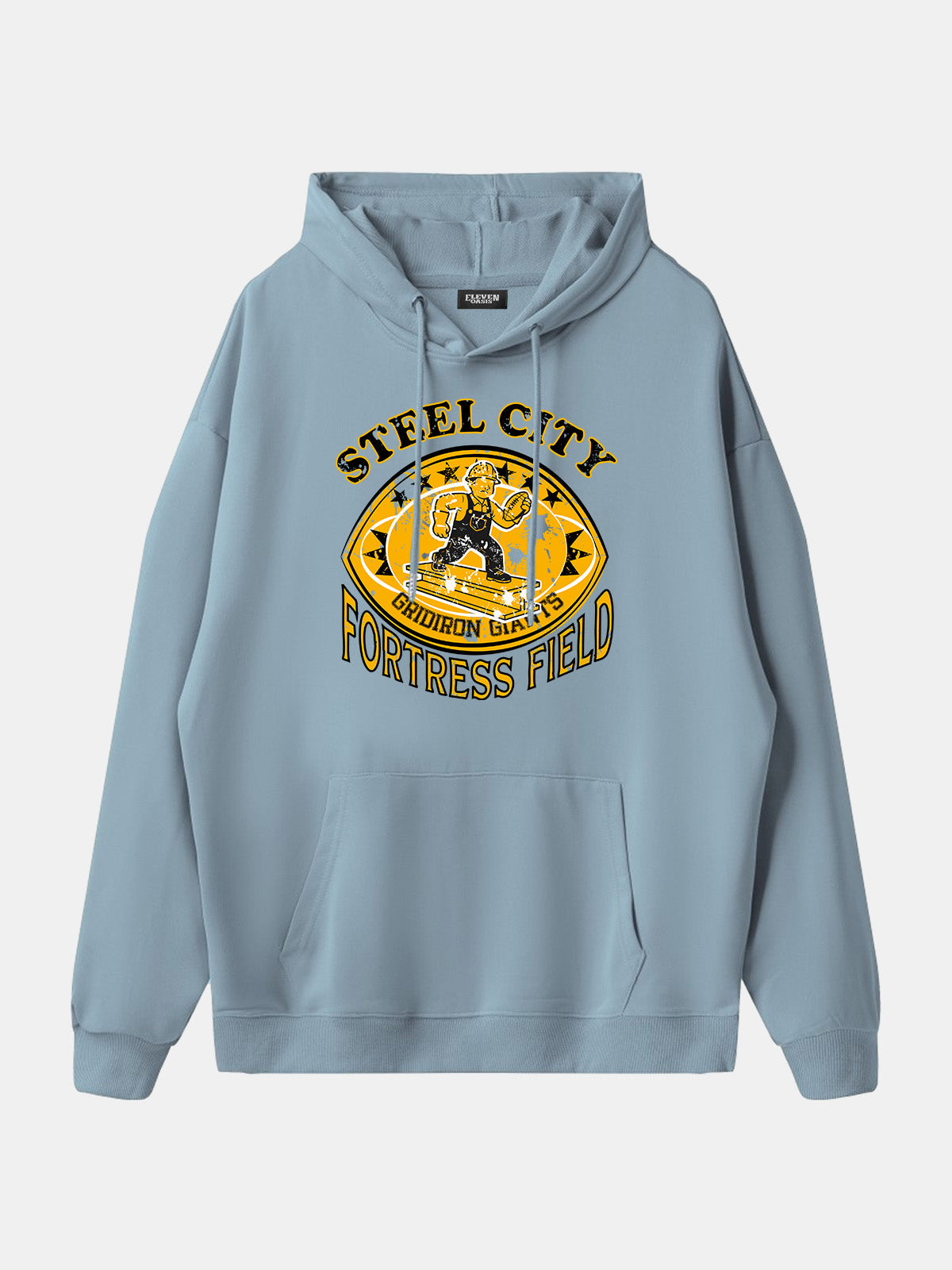 Steel City Fortress Field Football Hoodie Eleven Oasis