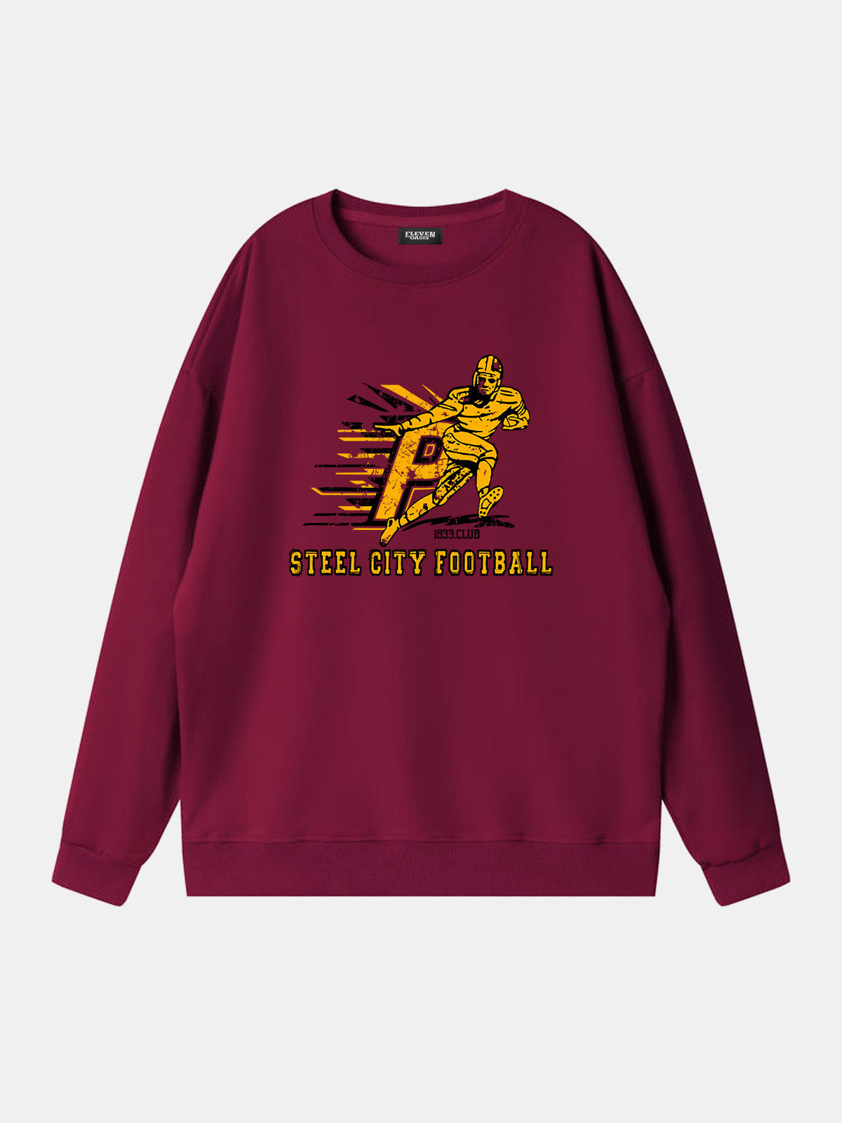 Steel City Football Player Graphic Sweatshirt Eleven Oasis