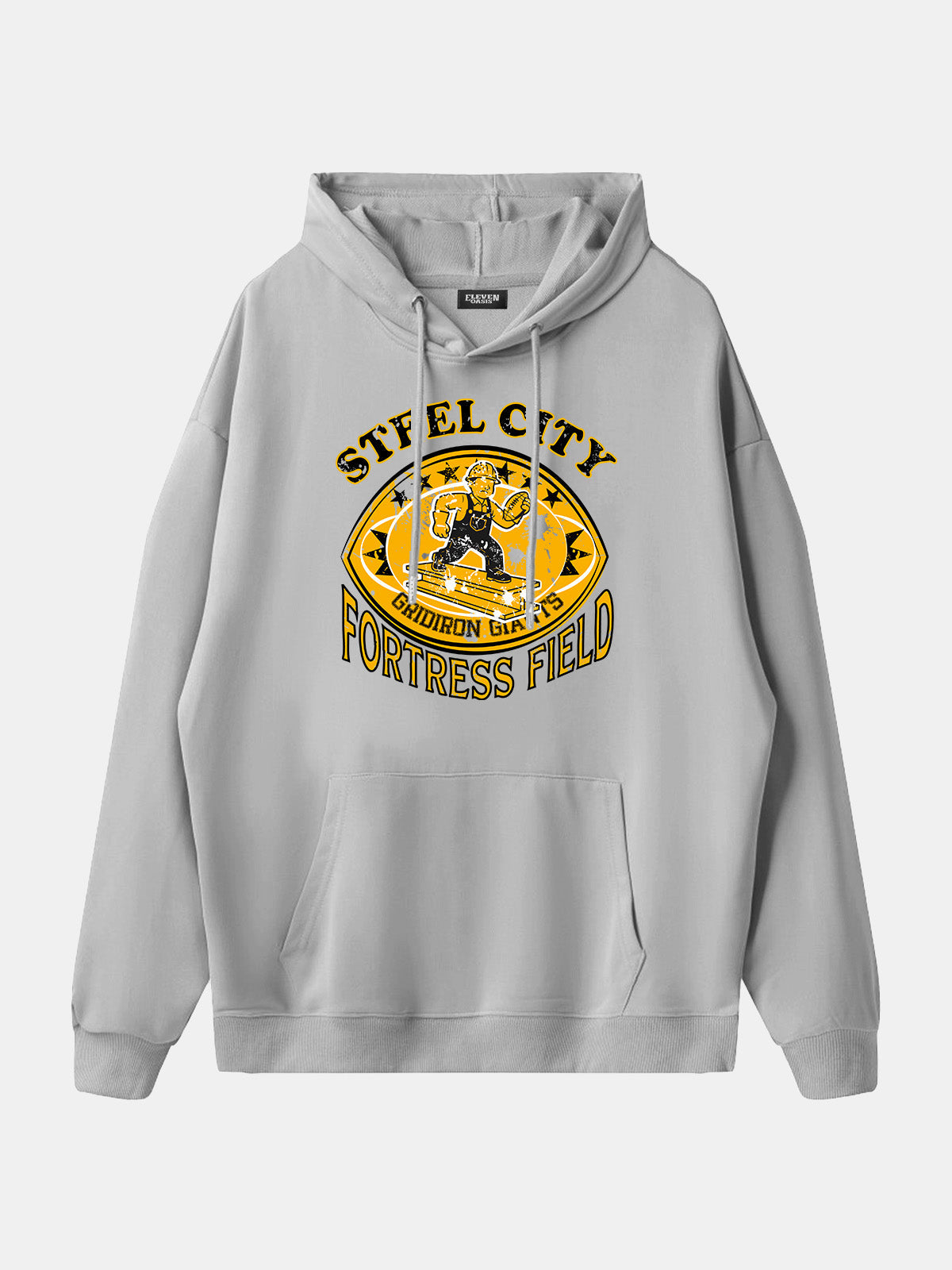 Steel City Fortress Field Football Hoodie Eleven Oasis