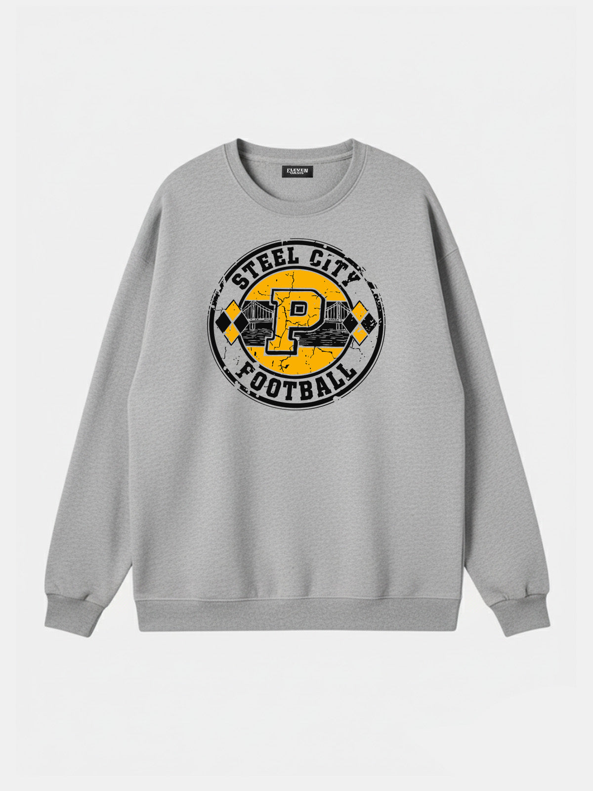 Steel City Football Graphic Sweatshirt Eleven Oasis