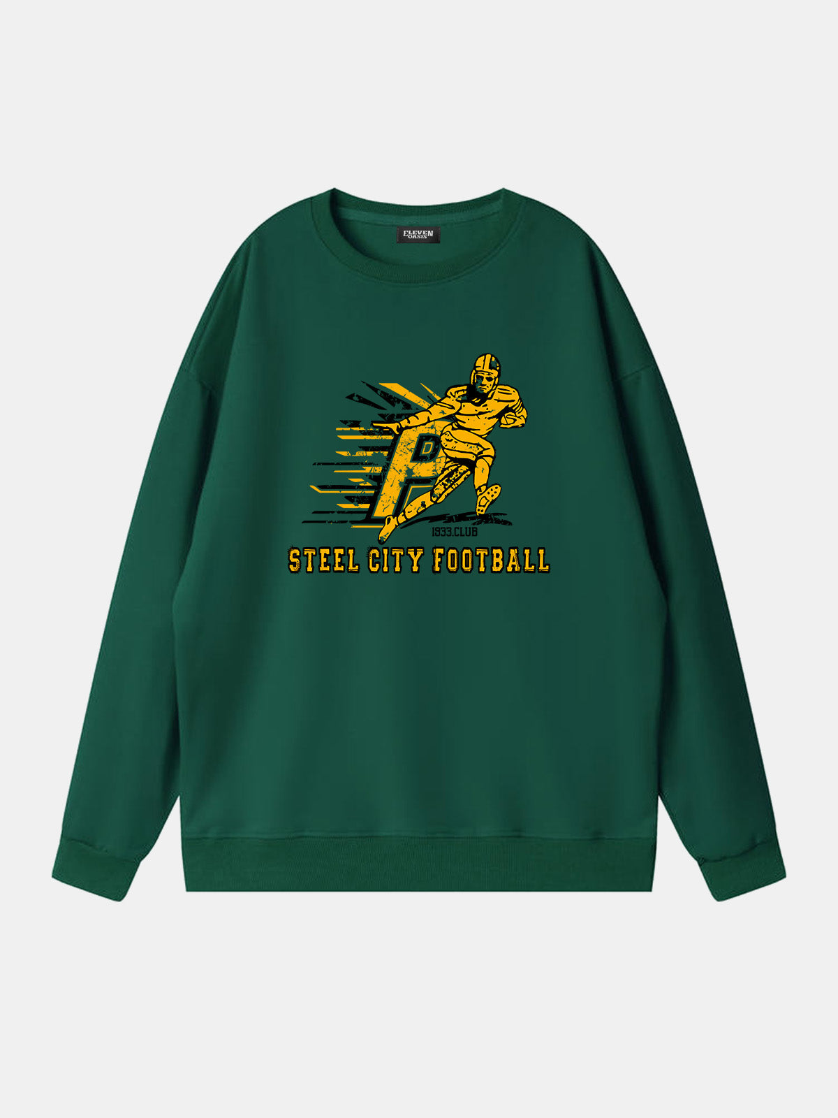 Steel City Football Player Graphic Sweatshirt Eleven Oasis