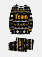 Custom American Football Team Pajama Set - Black & Gold Eleven Oasis