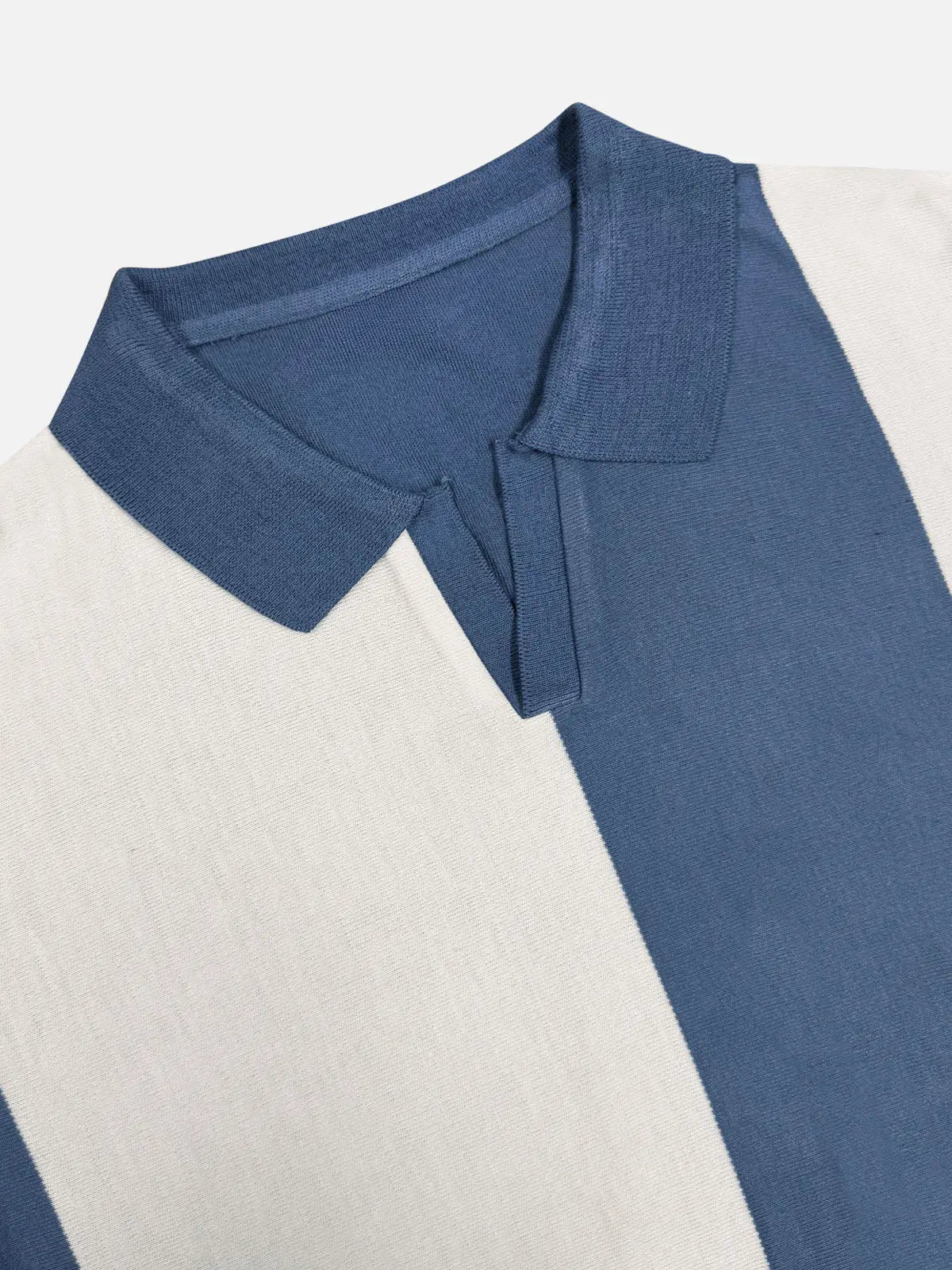 Men's Retro Color Block Knit Short Sleeve Polo Shirt ElevenOasis