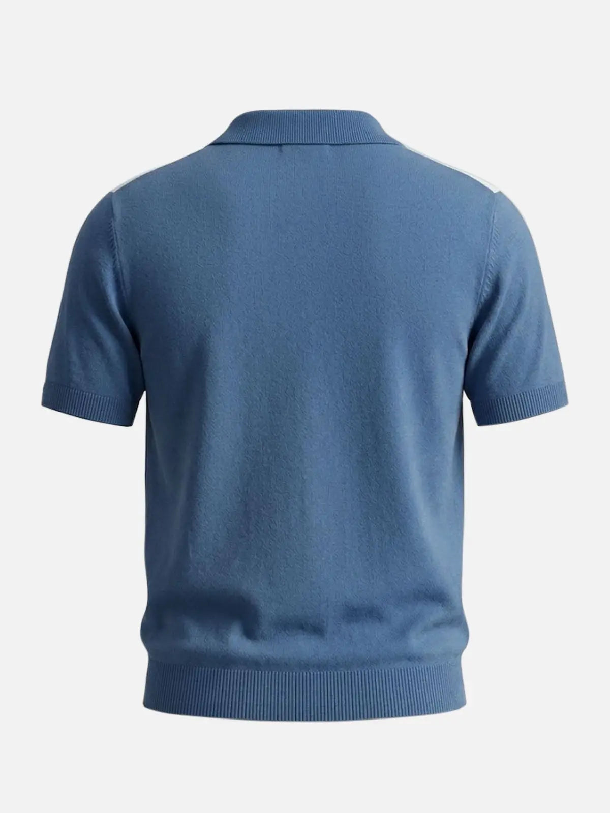 Men's Retro Color Block Knit Short Sleeve Polo Shirt ElevenOasis