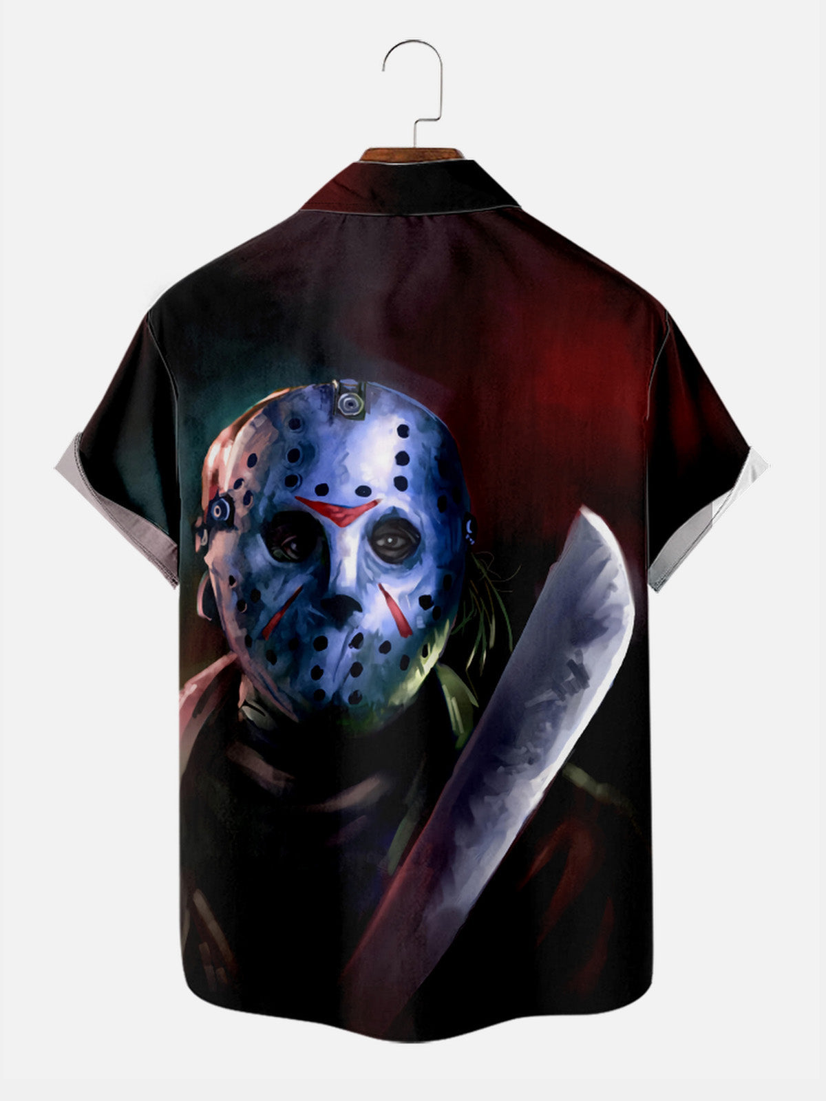 Men's Friday the 13th Jason Halloween Short Sleeve Shirt Eleven Oasis