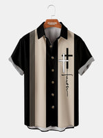 Men's Faith Cross Short Sleeve Shirt Eleven Oasis