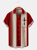 Men's Faith Cross Short Sleeve Shirt Eleven Oasis