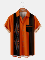 Men's Automotive Stripe Short Sleeve Shirt ElevenOasis