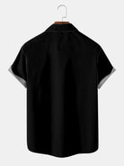 Men's Rat Fink Pinstripe Racing Panel Short Sleeve Shirt ElevenOasis