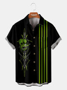 Men's Rat Fink Pinstripe Racing Panel Short Sleeve Shirt ElevenOasis