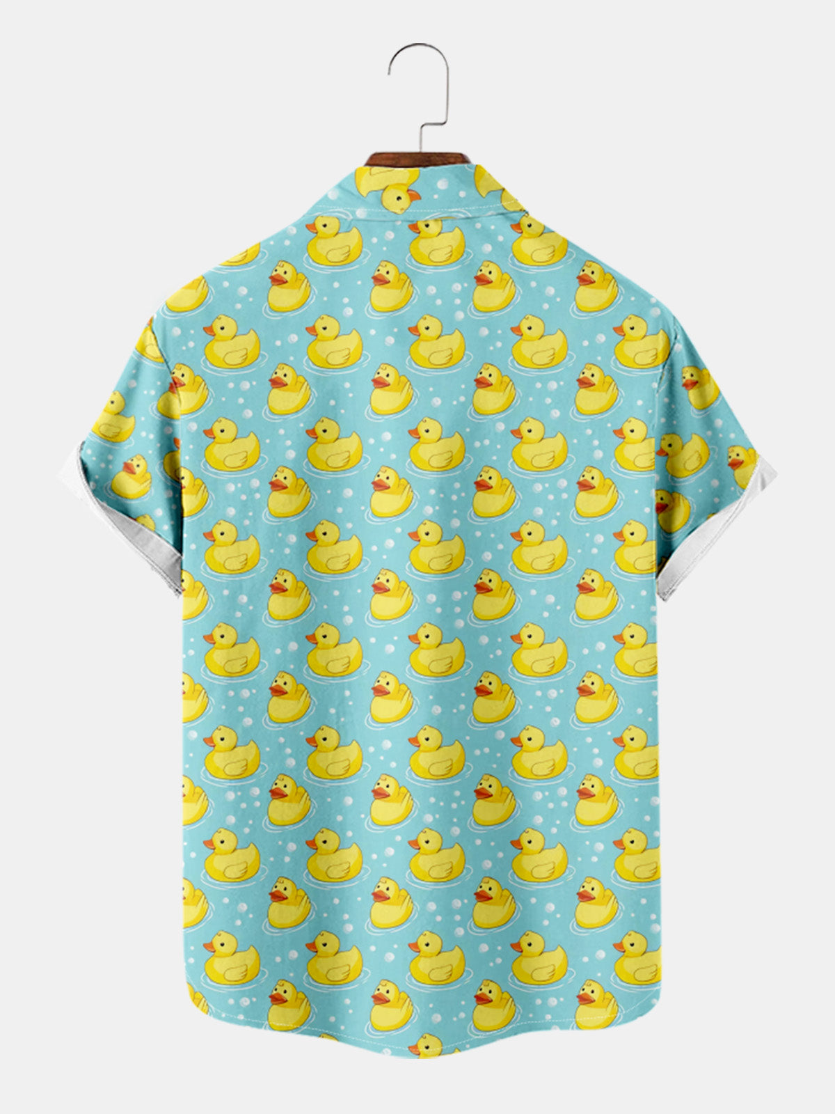 Men's Rubber Duck Pattern Short Sleeve Shirt Eleven Oasis