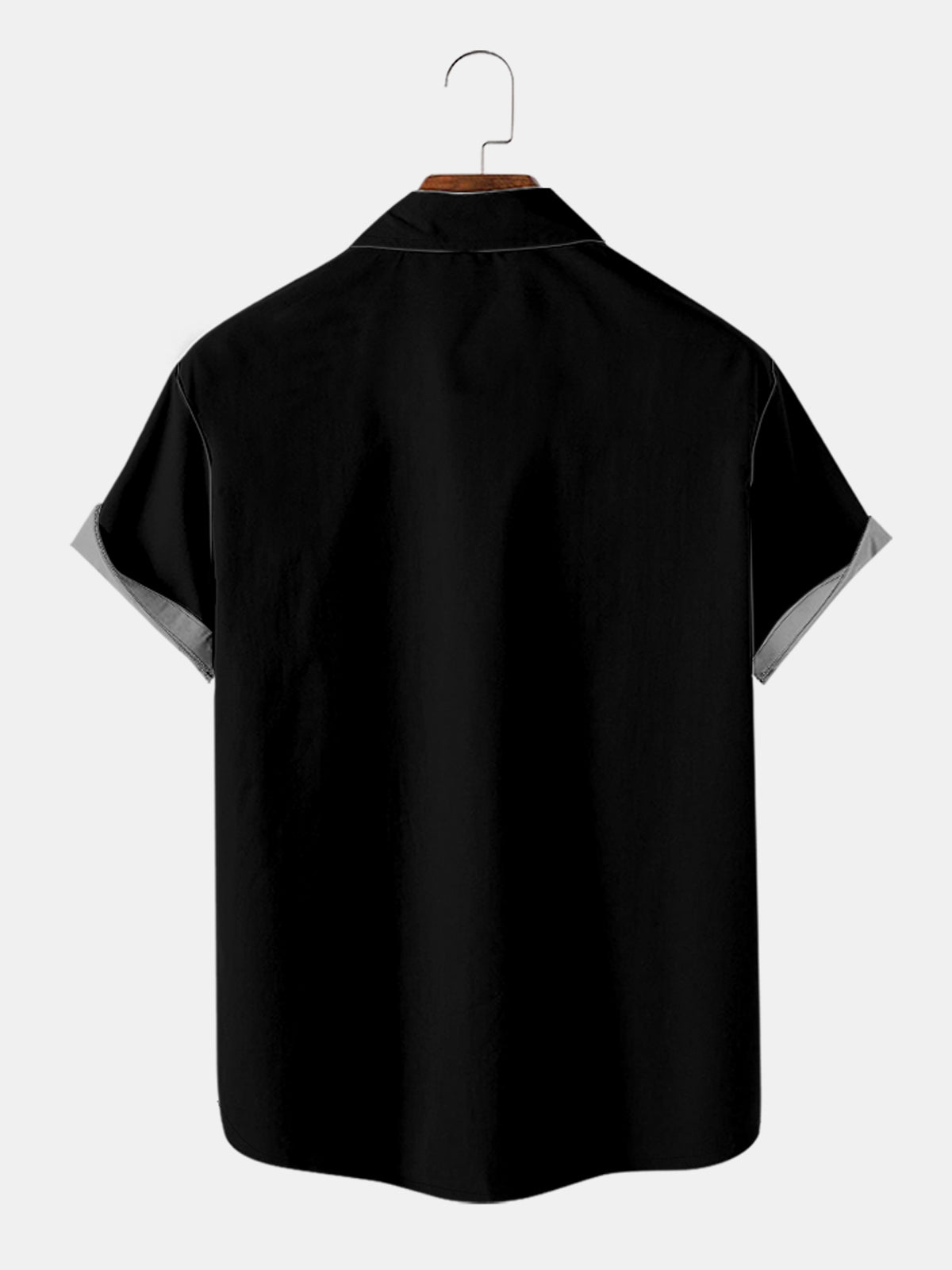 Tall Men's Ombre Bowling Short Sleeve Shirt ElevenOasis