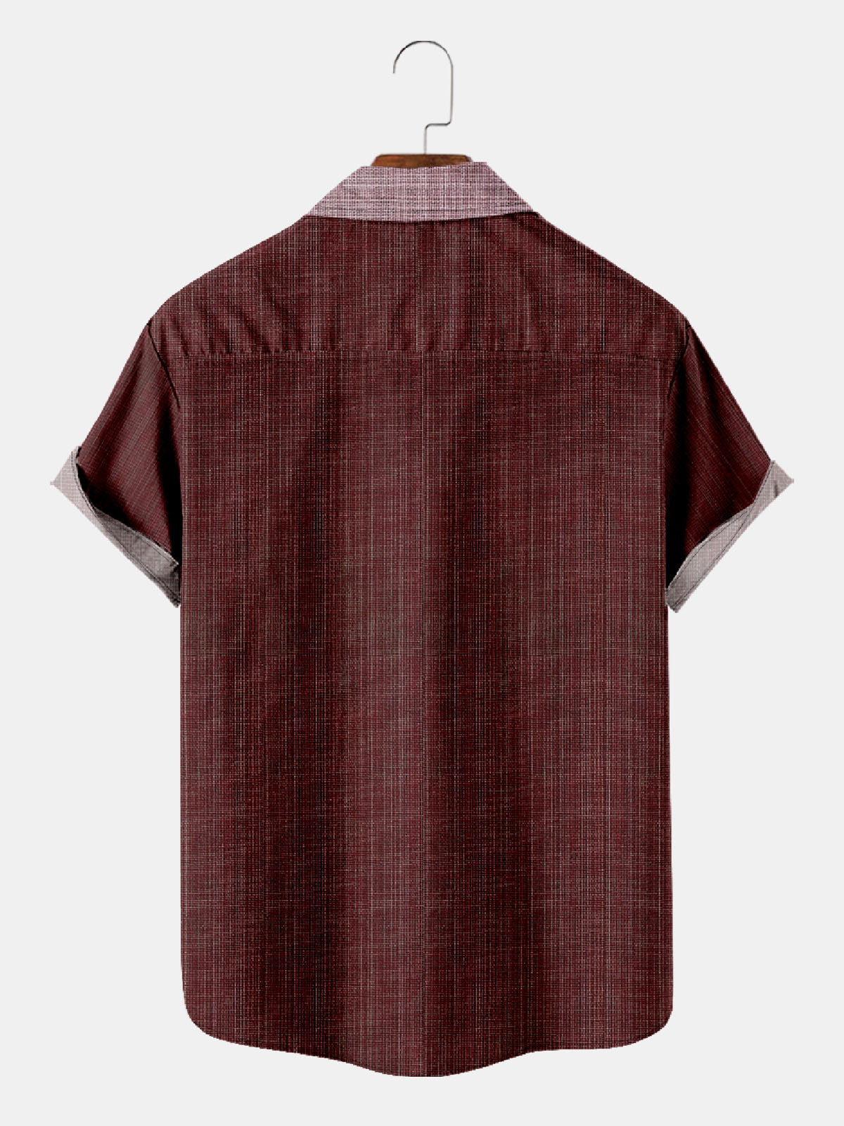 Men's Striped Detail Pattern Short Sleeve Shirt ElevenOasis