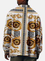 Men's Baroque Chain Pattern Long Sleeve Shirt Eleven Oasis