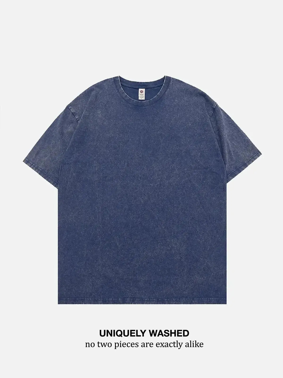 Acid Wash Cotton Basic T-Shirt - 6 Colors ElevenOasis